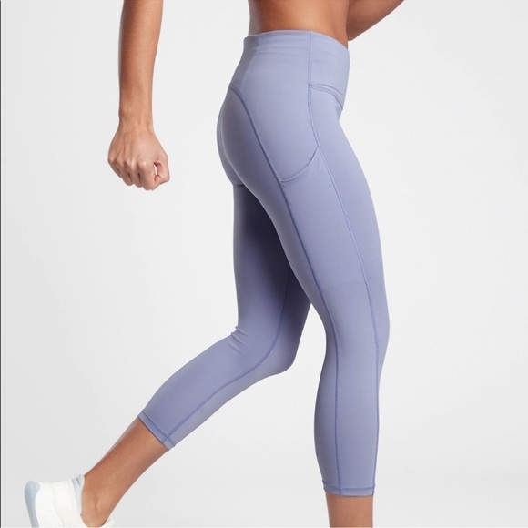 Athleta Ultimate Stash Pocket Capri Dusk Purple L - Picture 3 of 14